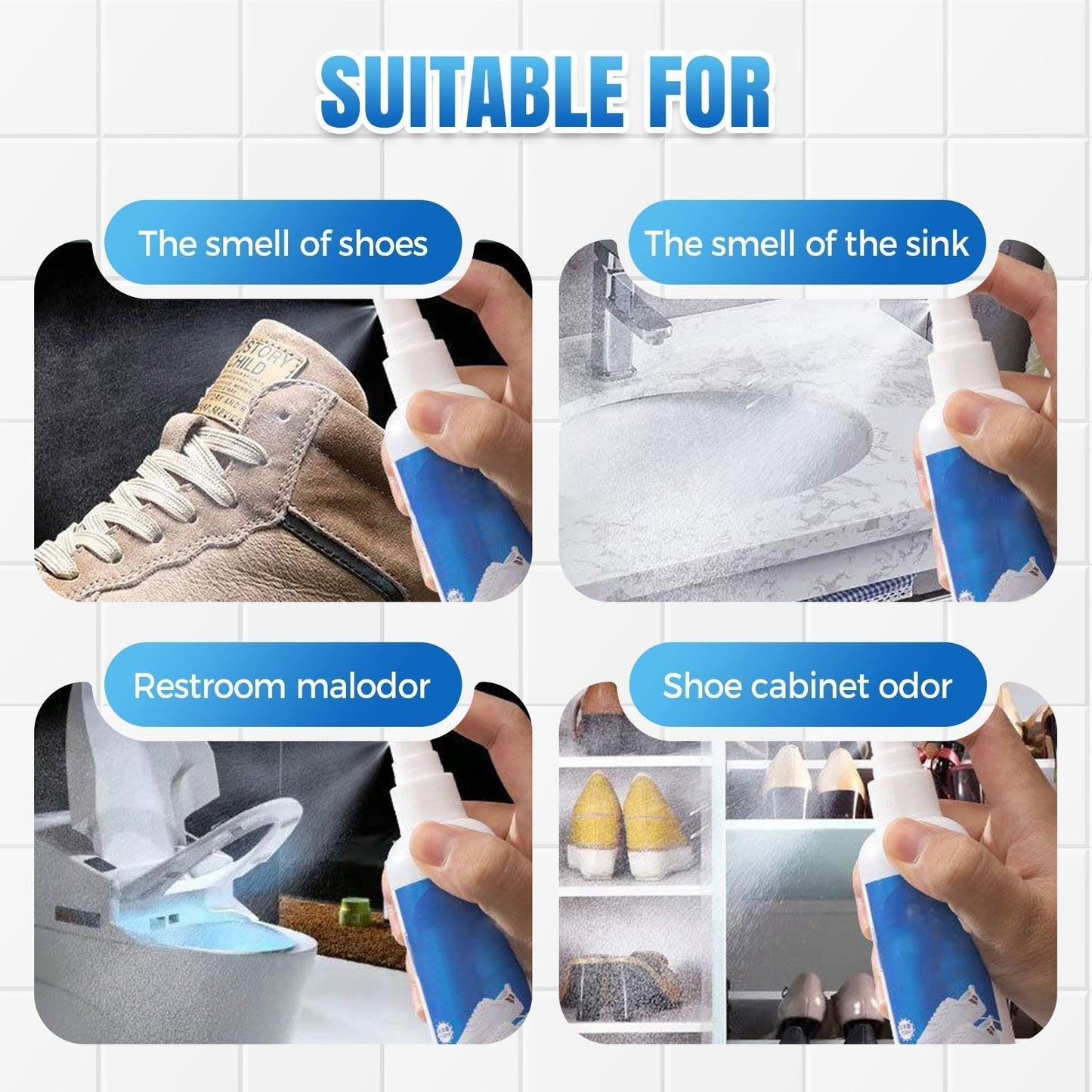 💥Spray désodorisant antibactérien à séchage rapide pour chaussures et chaussettes💥