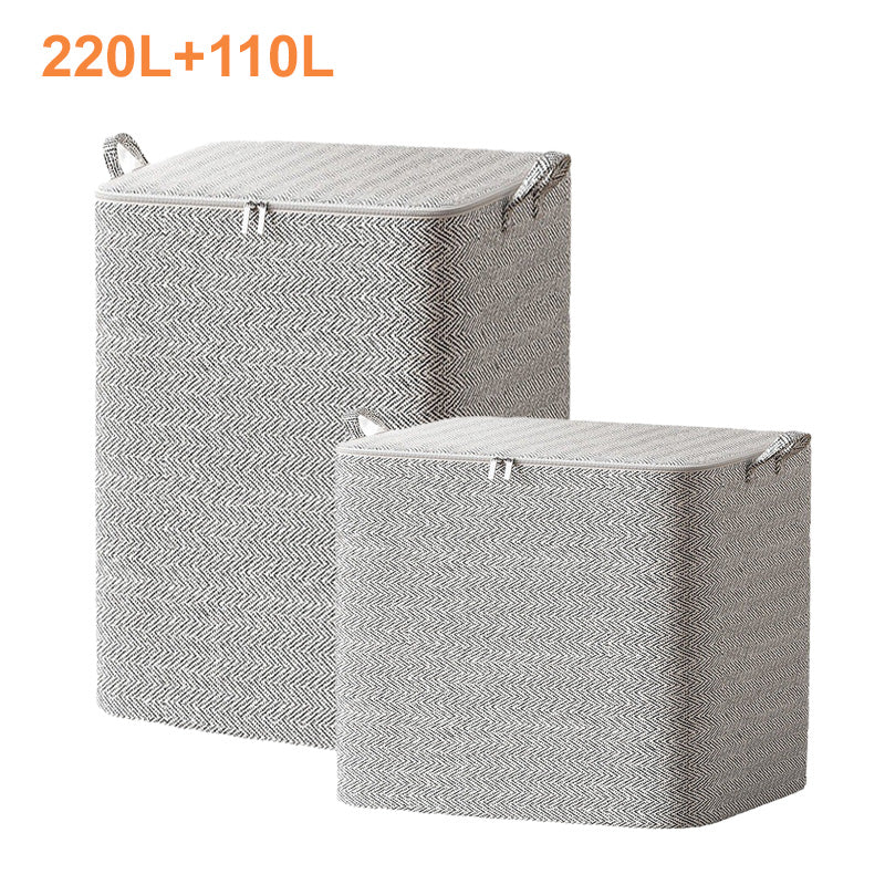 📢📢60 % de réduction !! ⏰Boîte de rangement extra-large avec couvercle - polyvalente pour les vêtements, les couvertures et la literie