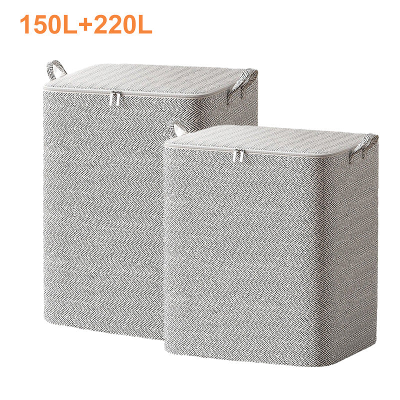 📢📢60 % de réduction !! ⏰Boîte de rangement extra-large avec couvercle - polyvalente pour les vêtements, les couvertures et la literie