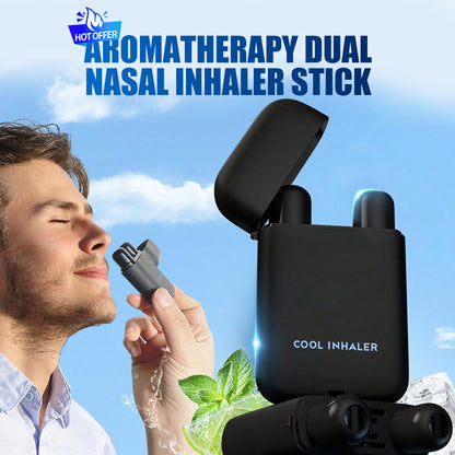 🔥Inhalateur nasal d'aromathérapie à double trou