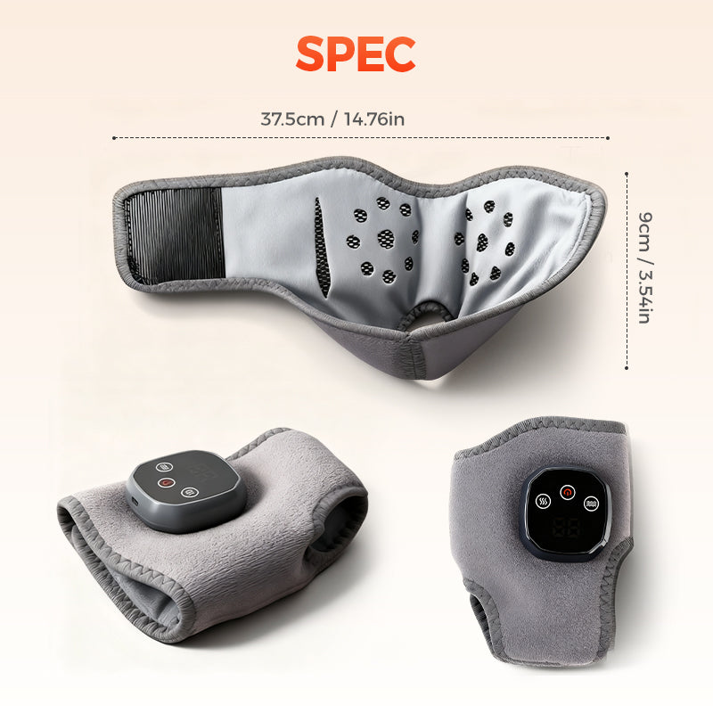 Masseur Portable pour Chevilles avec Chaleur et Vibration + Planche Gua Sha