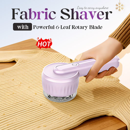 Rasoir à tissu avec lame rotative puissante à 6 lames
