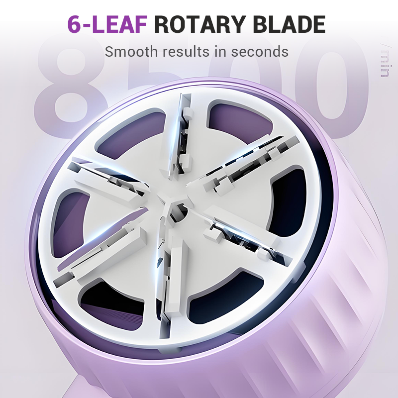 Rasoir à tissu avec lame rotative puissante à 6 lames