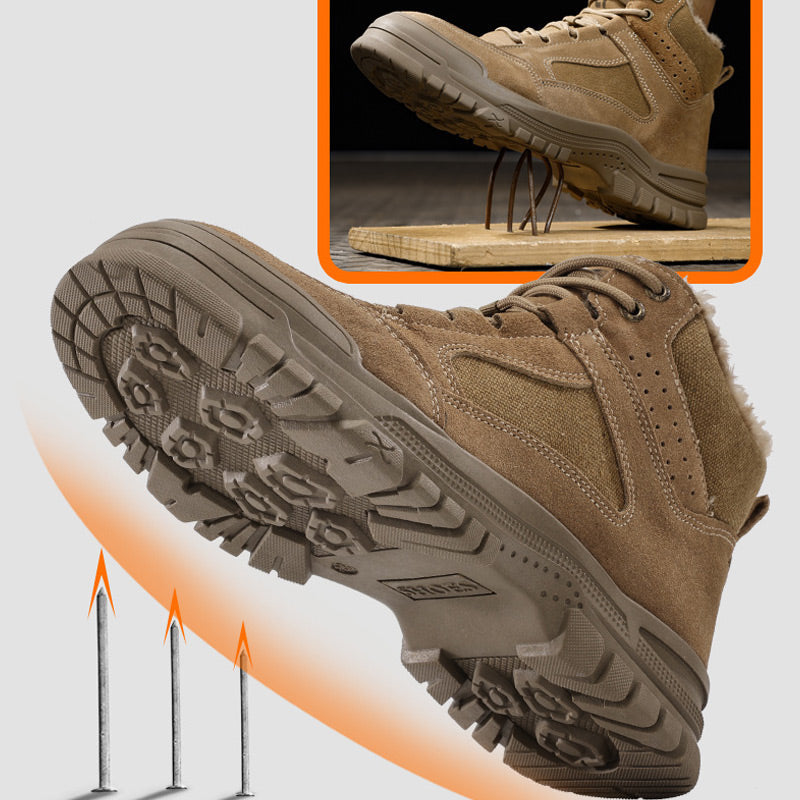 🎅 Chaussures de sécurité d'hiver pour hommes – Embout en acier et antidérapantes ! -- Livraison gratuite
