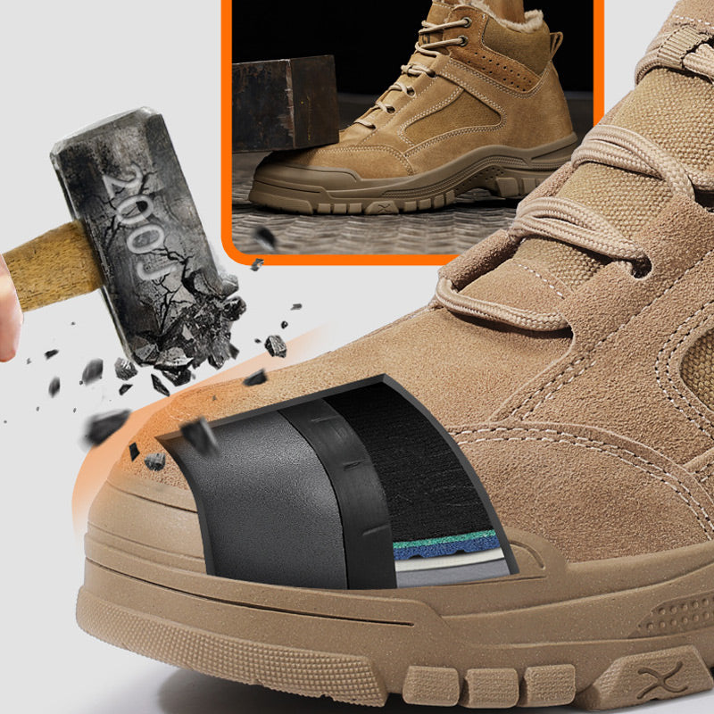 🎅 Chaussures de sécurité d'hiver pour hommes – Embout en acier et antidérapantes ! -- Livraison gratuite