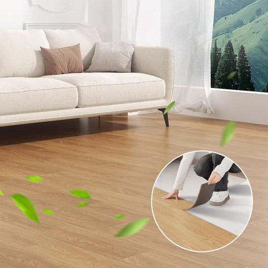 Dalles de sol autocollantes effet bois – Lot de 5 pièces