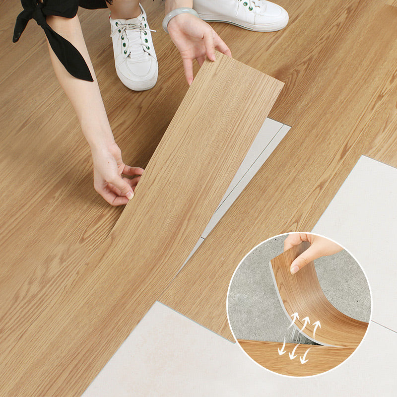 2.6€/Pièce💥Dalles de sol autocollantes effet bois –Texture simulée💯🥰Ispessito, resistente all'usura Impermeabile e resistente all'umidità