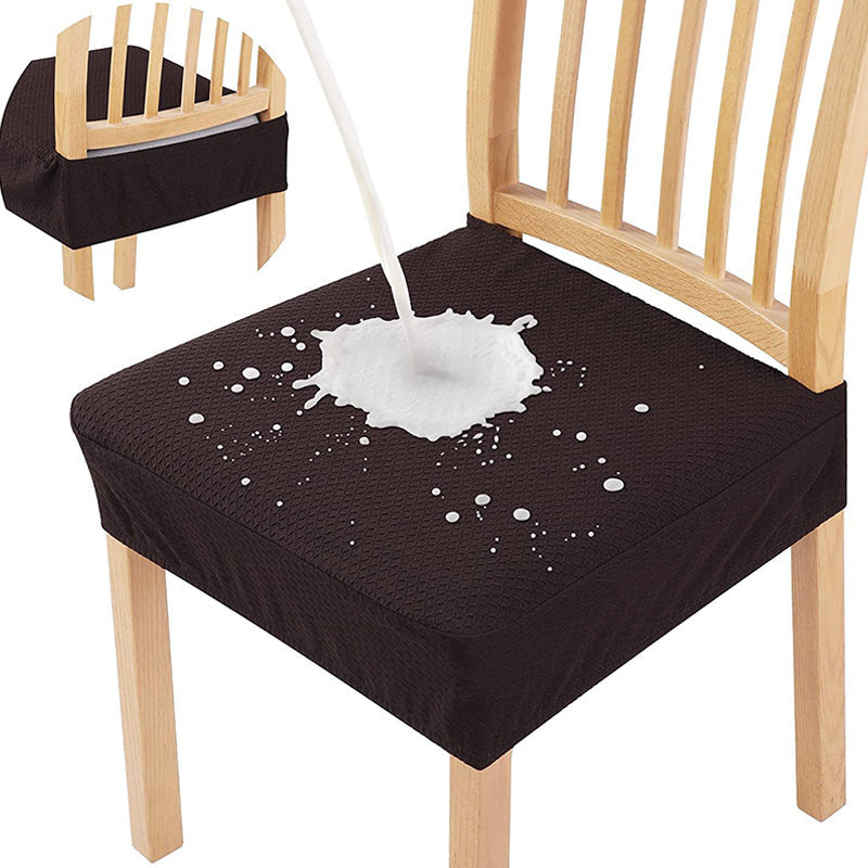 📢📢 3+3 GRATUIT⏰Housse de chaise hydrofuge avec jacquard en losanges – Pour chaises de salle à manger, d'hôtel et de maison 🪑✨