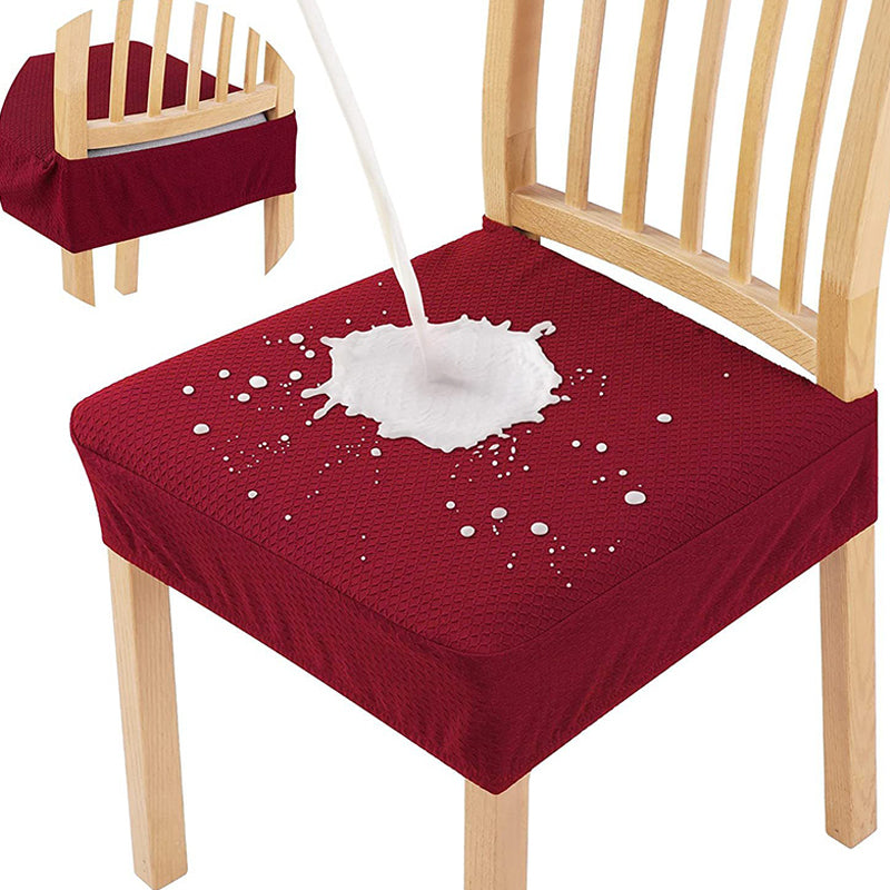 📢📢 3+3 GRATUIT⏰Housse de chaise hydrofuge avec jacquard en losanges – Pour chaises de salle à manger, d'hôtel et de maison 🪑✨