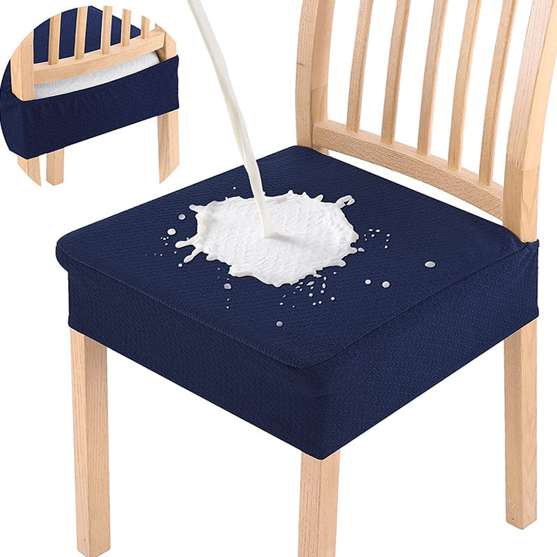 📢📢 3+3 GRATUIT⏰Housse de chaise hydrofuge avec jacquard en losanges – Pour chaises de salle à manger, d'hôtel et de maison 🪑✨