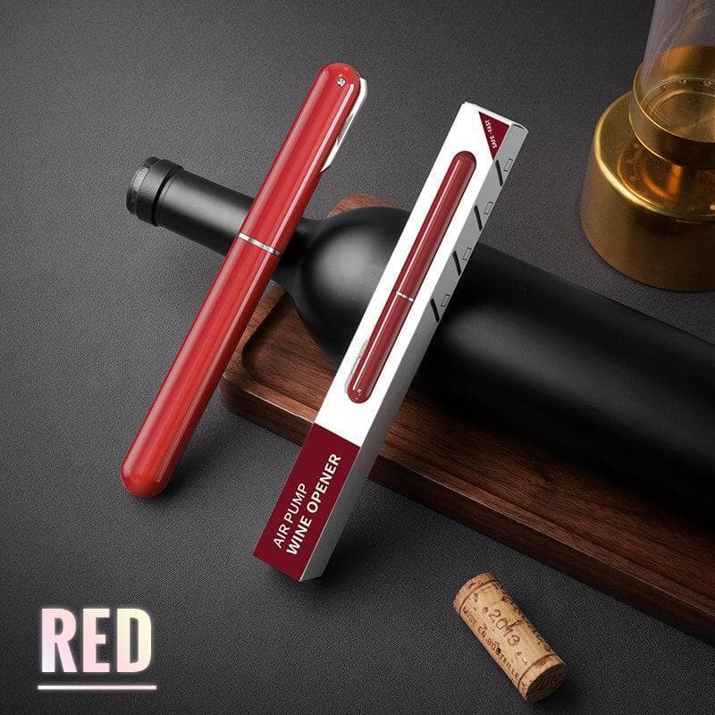 🍷 50% de réduction! ✨ Tire-bouchon à Pression d'Air – Ouvre en 3 Secondes, Design Stylo & Bouchon Inclus 🎁