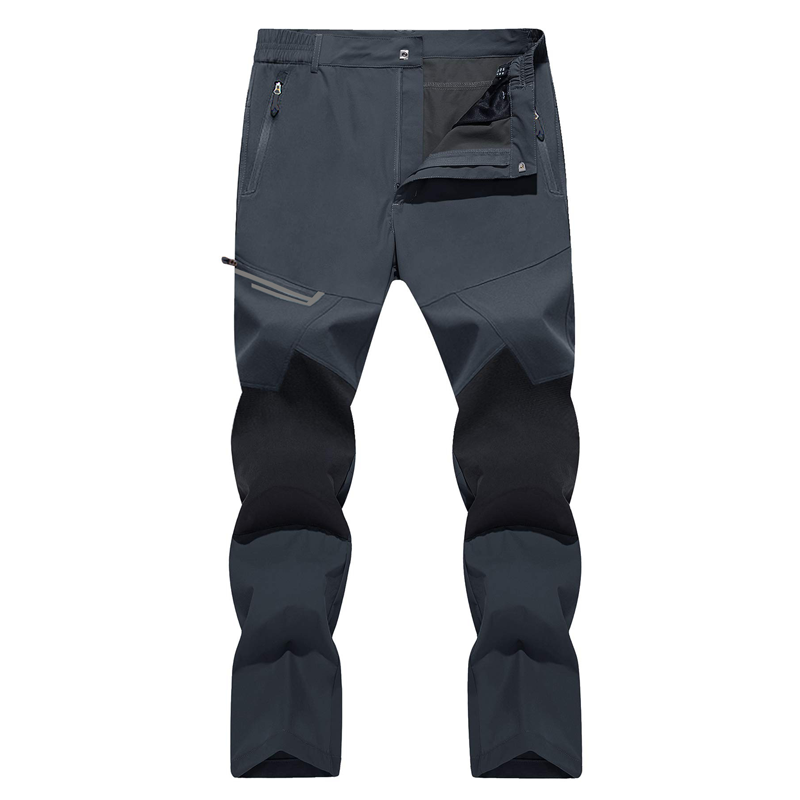Pantalon de randonnée tactique pour homme avec poches à fermeture éclair