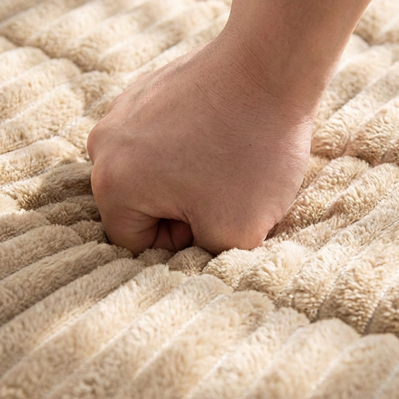 Coussin de canapé antidérapant en velours côtelé matelassé