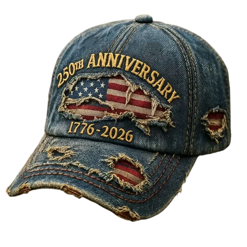 Casquette de baseball vieillie du 250e anniversaire
