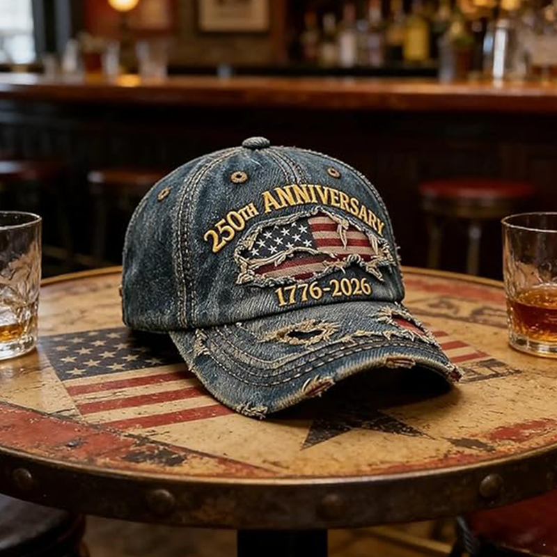 Casquette de baseball vieillie du 250e anniversaire