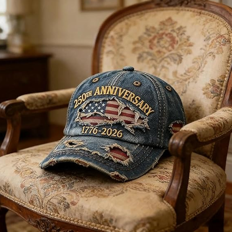 Casquette de baseball vieillie du 250e anniversaire