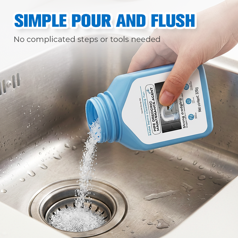 3.3€ la bouteille🔥Déboucheur puissant pour canalisations et tuyaux – Action débouchante forte, compatible avec plusieurs types de tuyaux, rapide et facile à utiliser