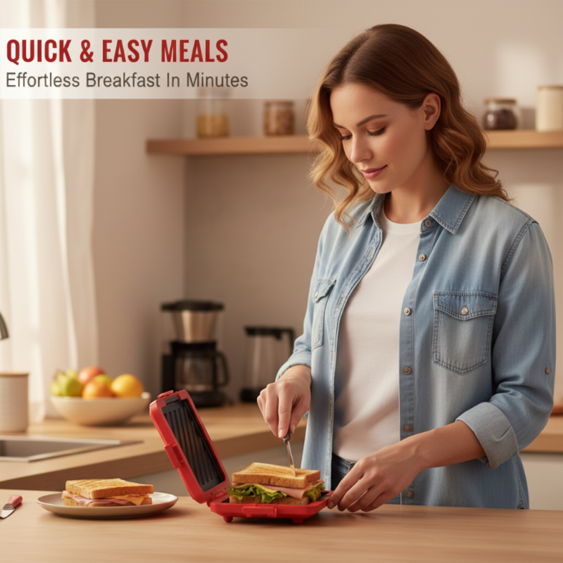 🍞 50% DE RÉDUCTION ! ✨ Tout-en-Un Magique – Micro-ondes, Grille-Pain & Sandwich Maker Compact | Gain de Place, Gain de Temps 🔥