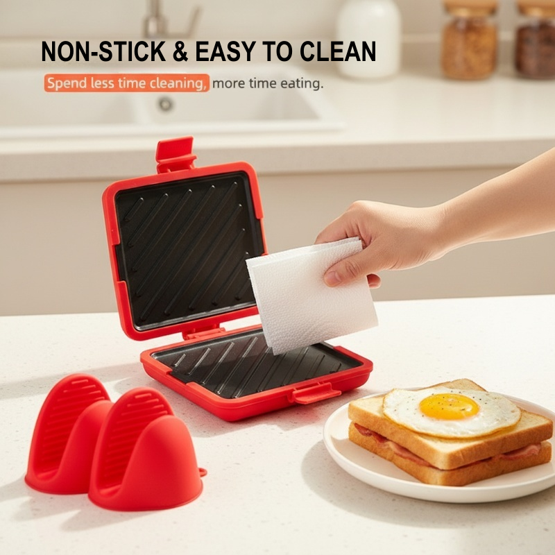 🍞 50% DE RÉDUCTION ! ✨ Tout-en-Un Magique – Micro-ondes, Grille-Pain & Sandwich Maker Compact | Gain de Place, Gain de Temps 🔥