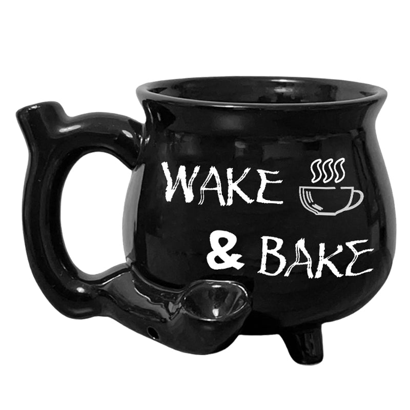 Tasse à café unique en céramique émaillée avec anse