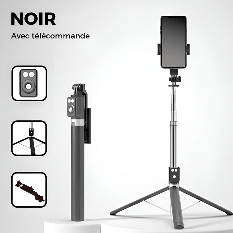🔥Trépied Perche à Selfie Extensible pour Téléphone avec Télécommande Détachable