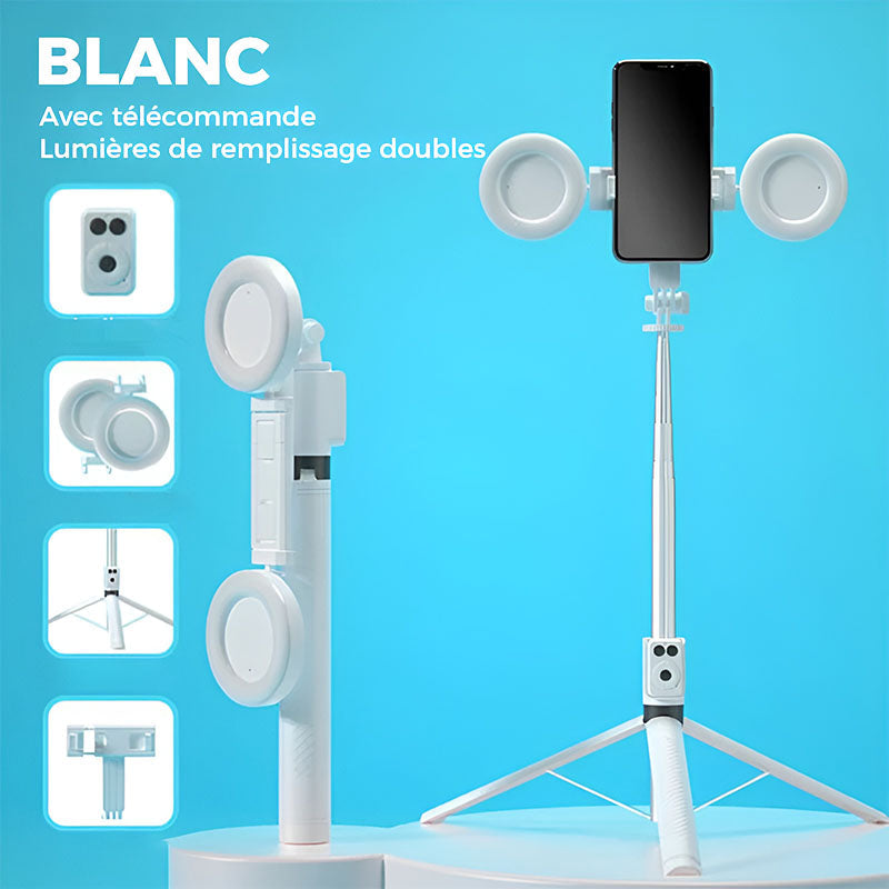 🔥Trépied Perche à Selfie Extensible pour Téléphone avec Télécommande Détachable