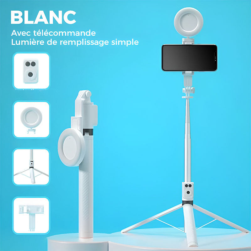 🔥Trépied Perche à Selfie Extensible pour Téléphone avec Télécommande Détachable