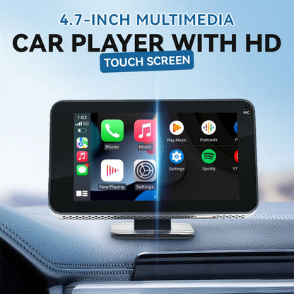 Lecteur multimédia pour voiture 4,7 pouces avec écran tactile HD