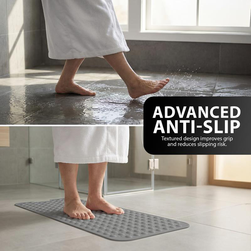 Tapis de Baignoire Antidérapant 100 × 40 cm avec Ventouses