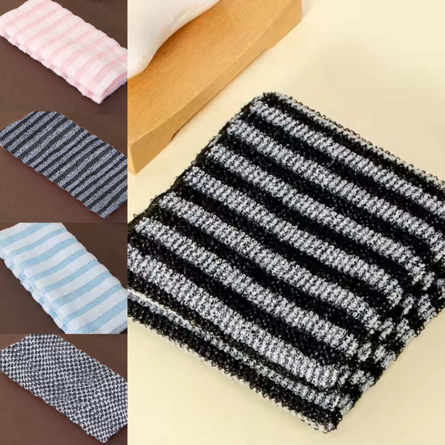 🔥Un acheté, un offert.🧼Serviette de douche exfoliante antibactérienne🚿