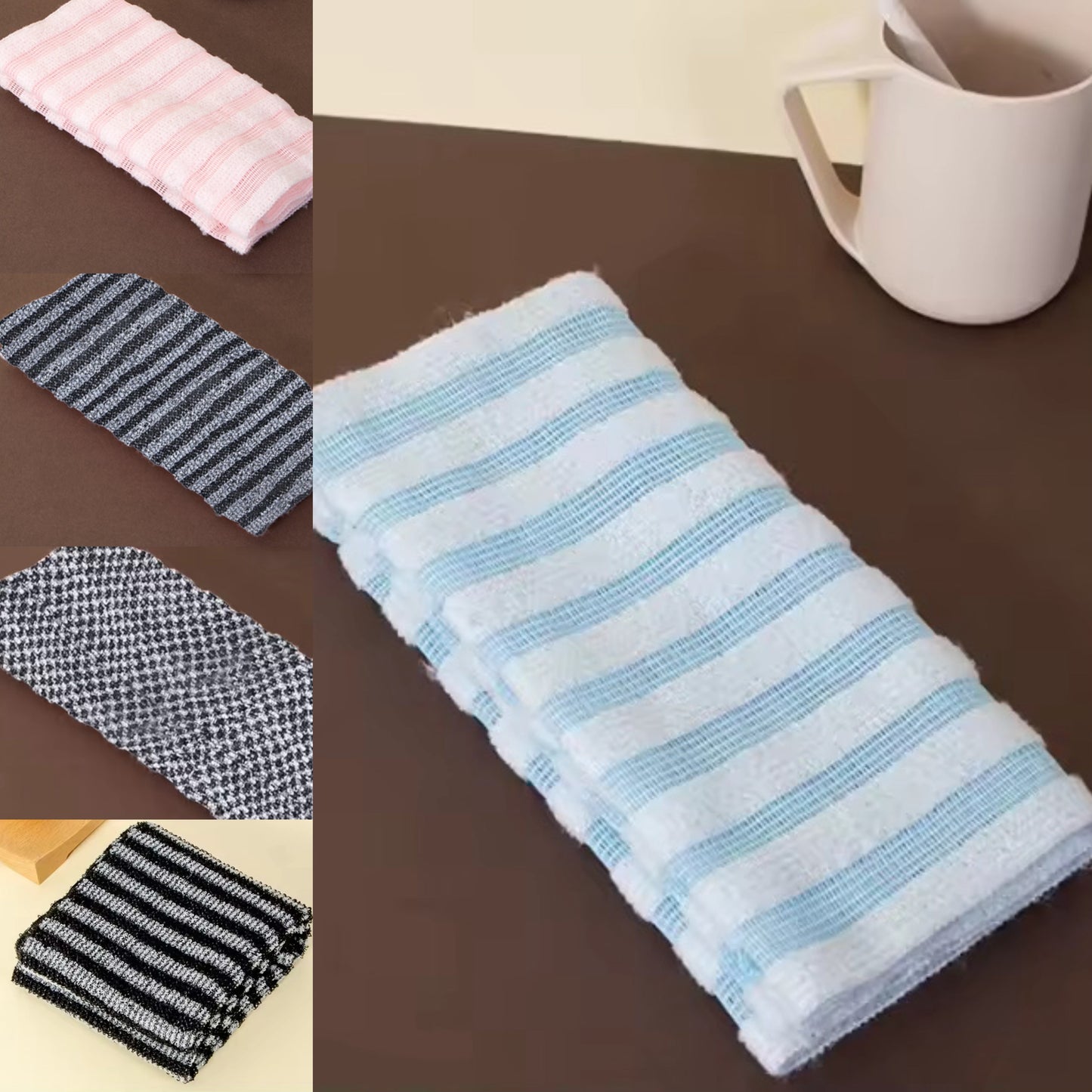🔥Un acheté, un offert.🧼Serviette de douche exfoliante antibactérienne🚿