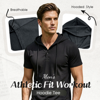 T-shirt à capuche athlétique pour homme