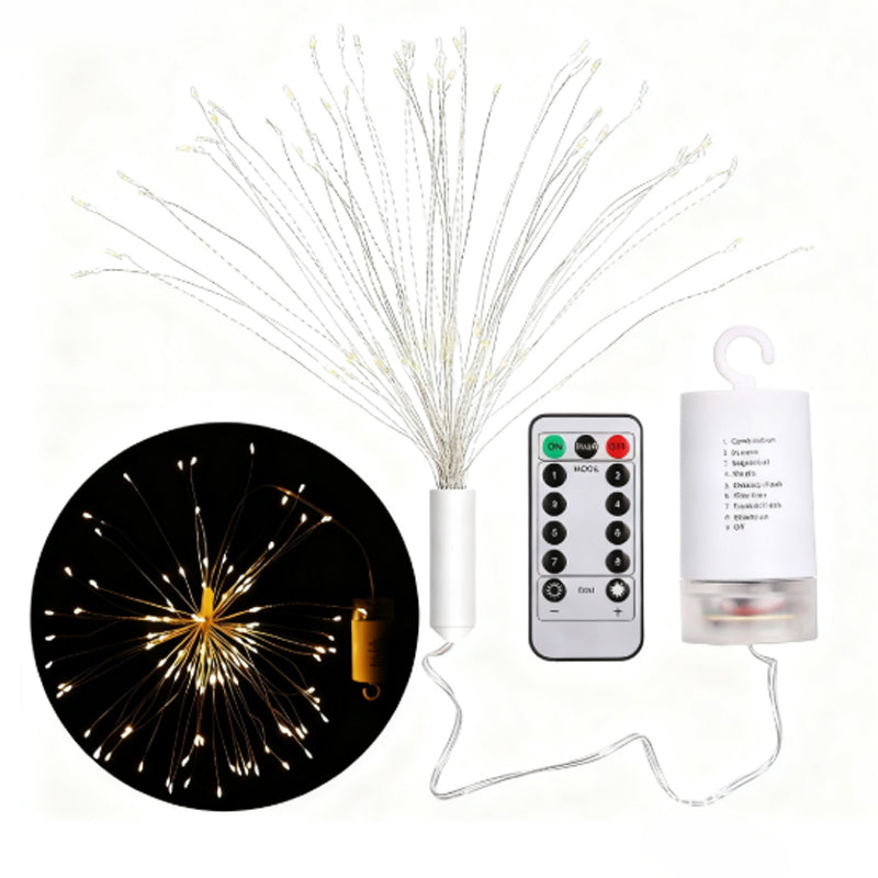 Feux d'artifice de Noël LED en fil de cuivre