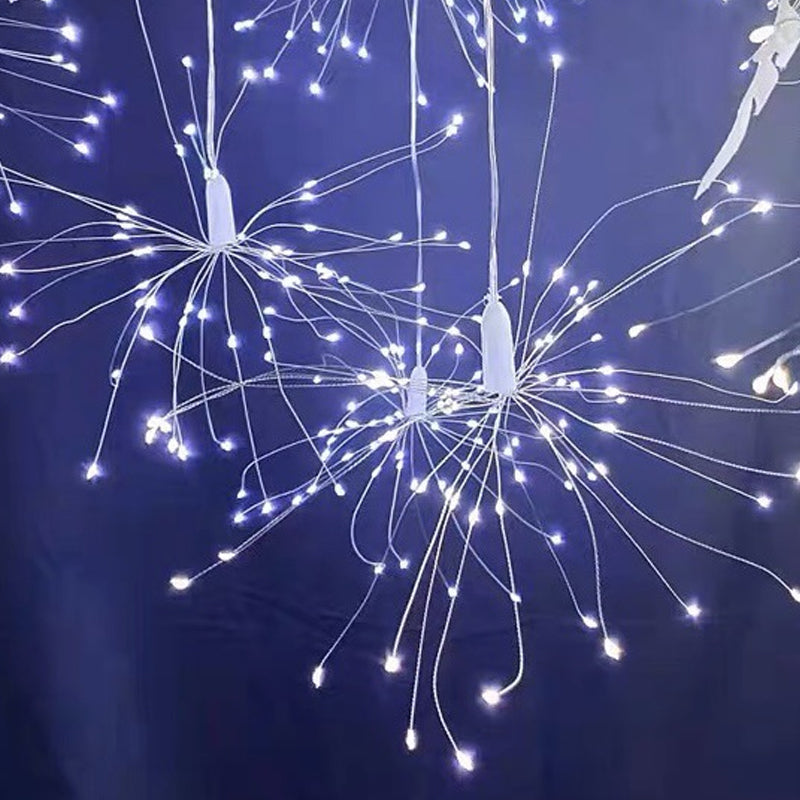 Feux d'artifice de Noël LED en fil de cuivre