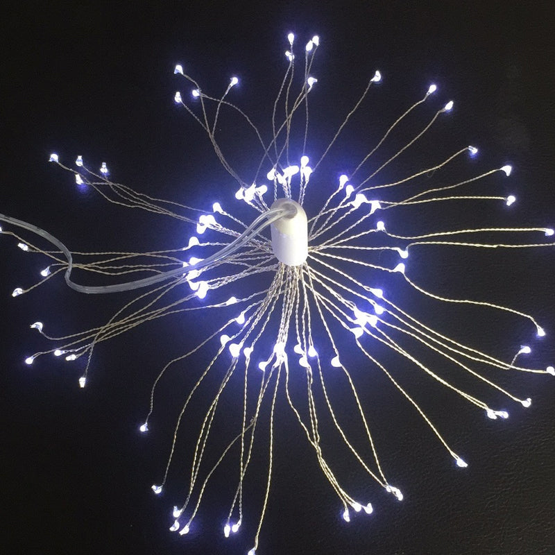 Feux d'artifice de Noël LED en fil de cuivre