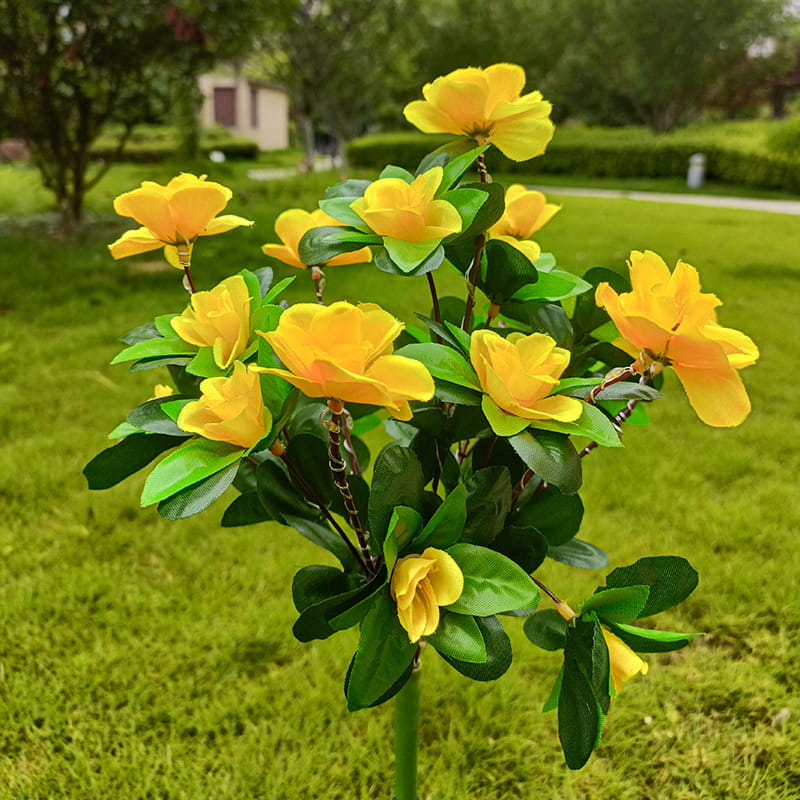 💐 60% DE RÉDUCTION! ☀️ Lumière Solaire sur Piquet de Fleur d'Azalée de Simulation – Étanche, Automatique & Parfaite pour le Jardin 🏡