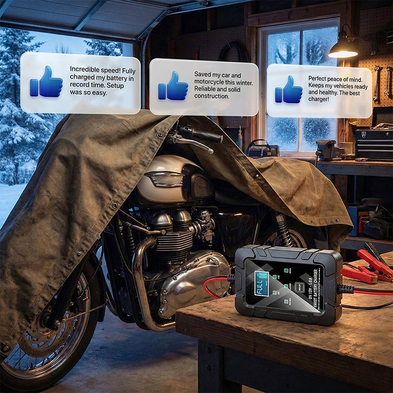 🔥Offre à durée limitée : 50 % de réduction🔥 Chargeur de batterie automatique 1,5 A, 6 V et 12 V