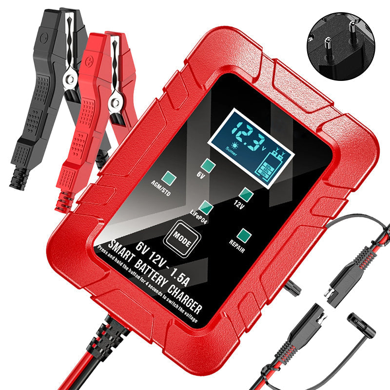 🔥Offre à durée limitée : 50 % de réduction🔥 Chargeur de batterie automatique 1,5 A, 6 V et 12 V