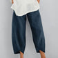 💎 -30% SUR LE PANTALON FEMME COTON & LIN ! 💎 Coupe Large, Taille Élastiquée & Respirant pour un Été Stylé