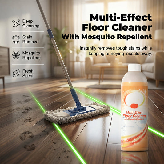 Nettoyant pour sols multi-effets avec répulsif anti-moustiques