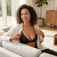 Bralette triangle sans armatures avec soutien effet gel pour femme