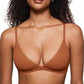 Bralette triangle sans armatures avec soutien effet gel pour femme
