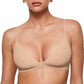 Bralette triangle sans armatures avec soutien effet gel pour femme