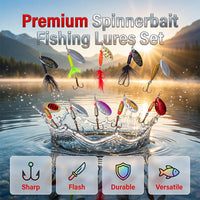 Leurre de pêche spinnerbait en métal