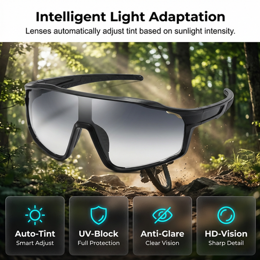 Lunettes de sport photochromiques pour extérieur