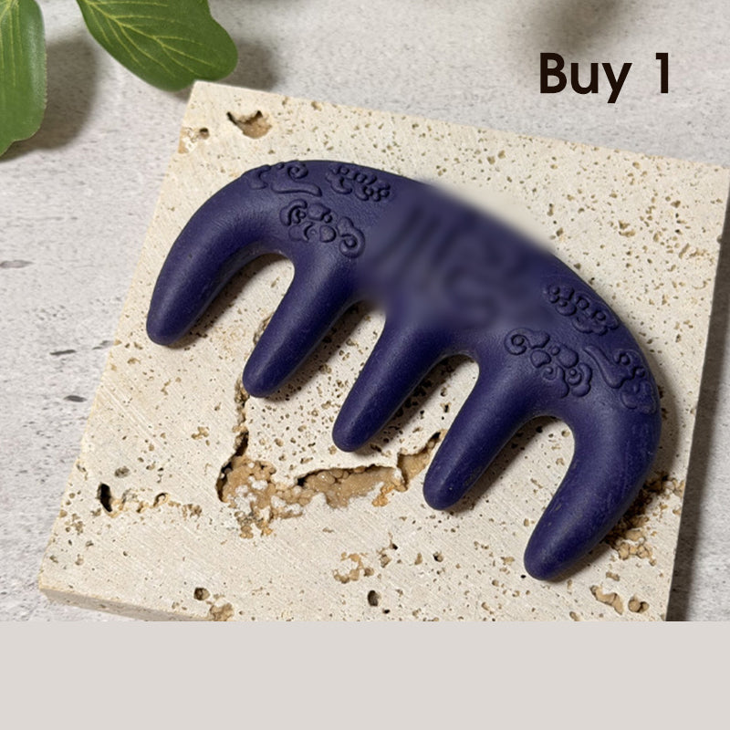 Peigne de massage traditionnel en bois parfumé