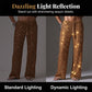 Pantalon Taille Basse à Paillettes Glamour