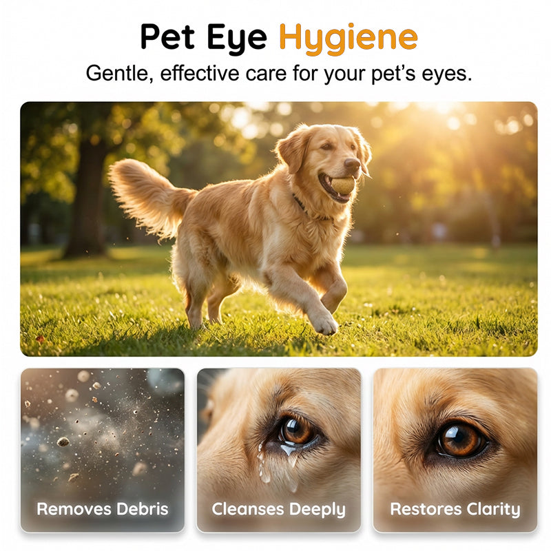 🏆Gouttes oculaires douces pour chiens et chats👍Soins doux pour les traces de larmes, les taches de larmes, les écoulements et les dépôts oculaires chez les chats et les chiens