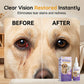 🏆Gouttes oculaires douces pour chiens et chats👍Soins doux pour les traces de larmes, les taches de larmes, les écoulements et les dépôts oculaires chez les chats et les chiens