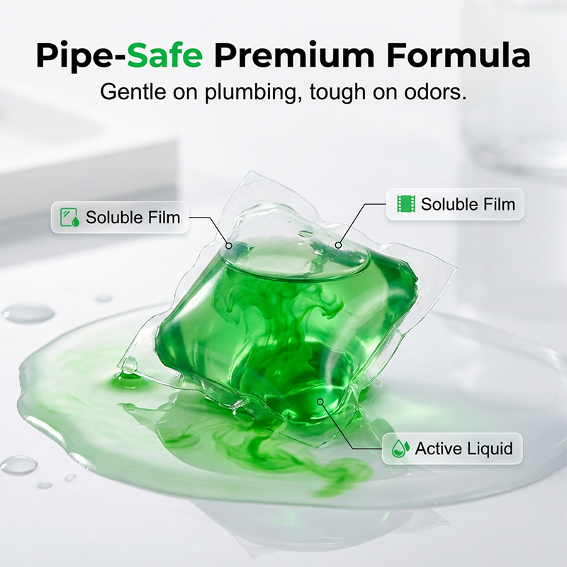 🧪 PROMO LIMITÉE 50% DE RÉDUCTION ! ✨ Capsules désodorisantes bio‑enzymatiques canalisations – Naturelles, Pratiques, Multi‑usages 🚿